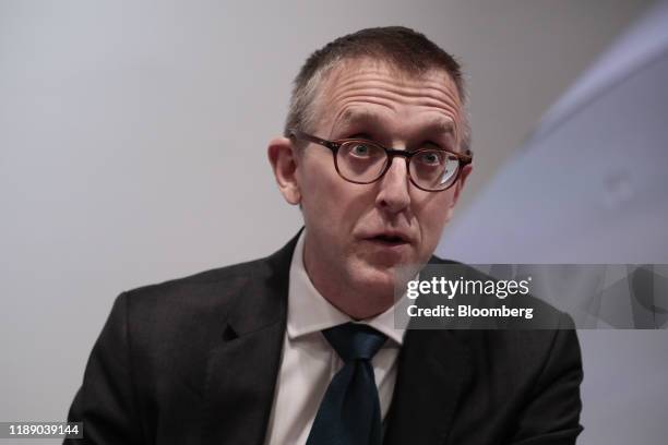 Sam Woods, deputy governor for prudential regulation at the Bank of England and chief executive officer of the Prudential Regulation Authority ,...