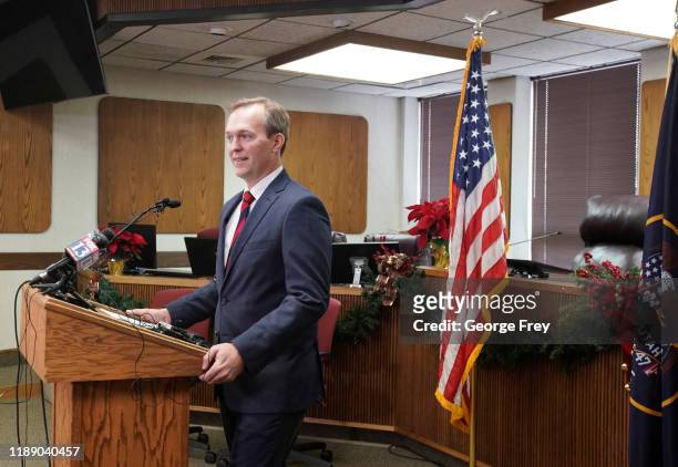 Rep. Ben McAdams announces he will vote yes on both articles of Impeachment of President Trump when it comes to a vote in Congress, on December 16,...