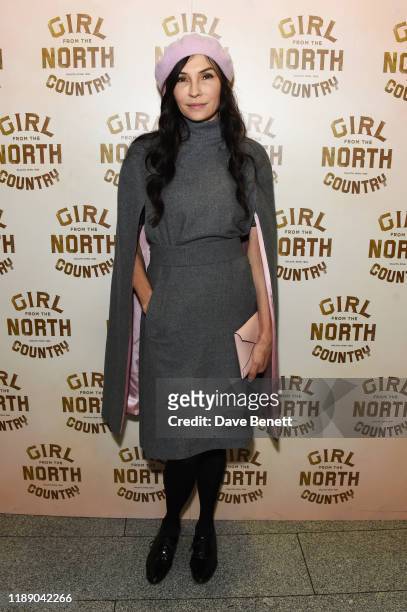 Famke Janssen attends the press night after party for "Girl From The North Country" at Cafe at the Crypt on December 16, 2019 in London, England.