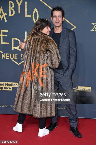 Tom Tykwer and his wife Marie Steinmann attend the 3rd season "Babylon Berlin" TV series world premiere at Zoo Palast on December 16, 2019 in Berlin,...