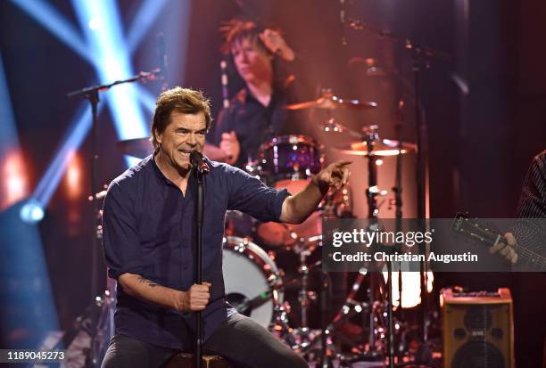 Campino and the band "Die Toten Hosen" attend the tv show "Menschen 2019 - der ZDF Jahresrueckblick" on December 16, 2019 at Phoenixstudio in...