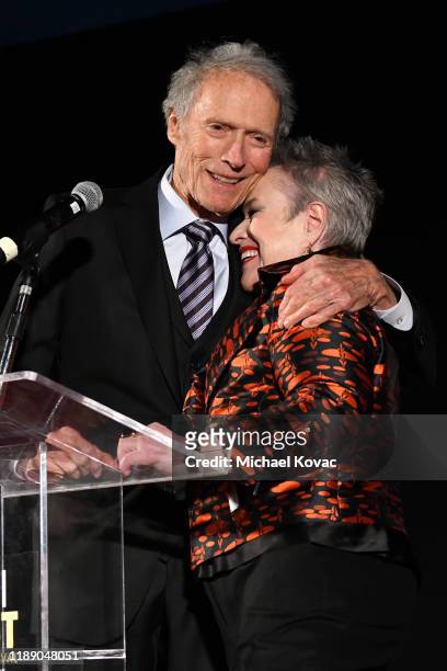 Clint Eastwood and Kathy Bates attend the "Richard Jewell" premiere during AFI FEST 2019 Presented By Audi at TCL Chinese Theatre on November 20,...