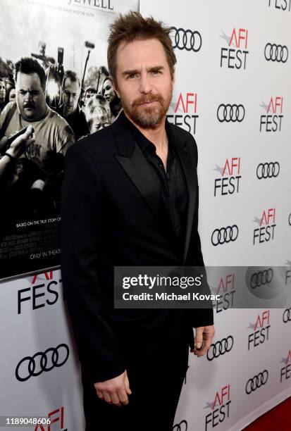 Sam Rockwell attends the "Richard Jewell" premiere during AFI FEST 2019 Presented By Audi at TCL Chinese Theatre on November 20, 2019 in Hollywood,...
