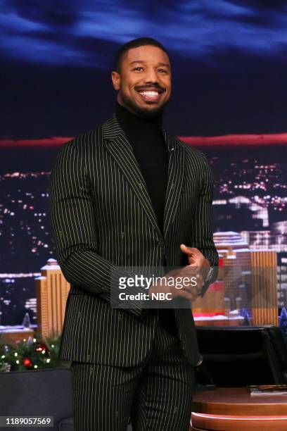 Episode 1176 -- Pictured: Actor Michael B. Jordan arrives to the show on December 16, 2019 --