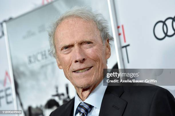 Clint Eastwood attends the premiere of "Richard Jewell" during AFI FEST 2019 presented by Audi at TCL Chinese Theatre on November 20, 2019 in...