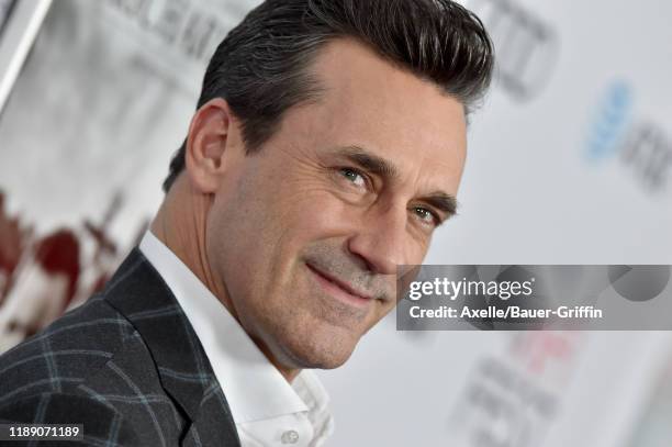 Jon Hamm attends the premiere of "Richard Jewell" during AFI FEST 2019 presented by Audi at TCL Chinese Theatre on November 20, 2019 in Hollywood,...