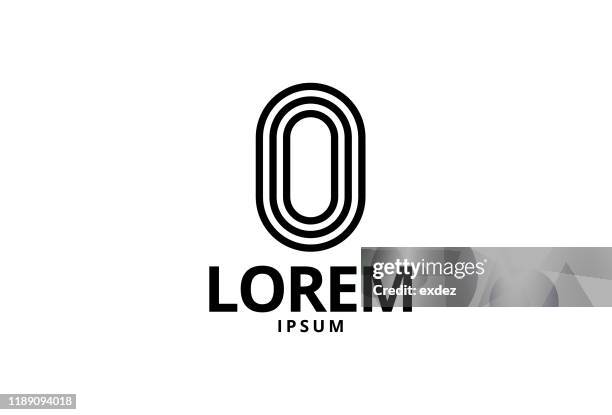 logo-design - letter o stock-grafiken, -clipart, -cartoons und -symbole