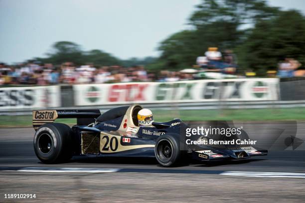 Ian Scheckter OR Jody Scheckter, Wolf-Ford WR1, Grand Prix of Great Britain, Silverstone Circuit, 16 July 1977.