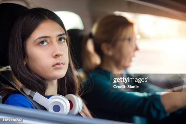 you don't understood me - girls driving a car stock pictures, royalty-free photos & images