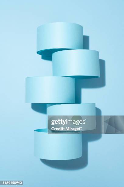 interlocked paper rolls - papierrolle stock-fotos und bilder