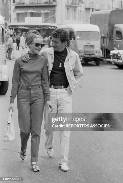 Daniel Cauchy lors du tournage du film 'Le gendarme de Saint-Tropez' réalisé par Jean Girault le 4 juin 1964 à Saint-Tropez, France.