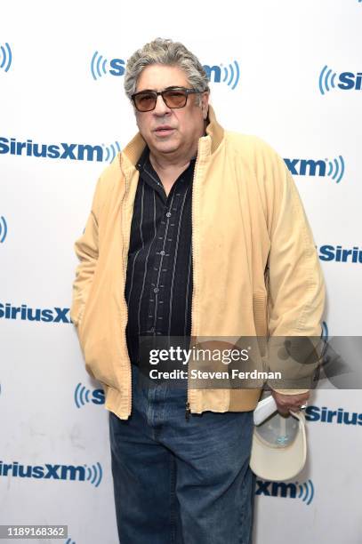 Vincent Pastore visits SiriusXM Studios on November 21, 2019 in New York City.