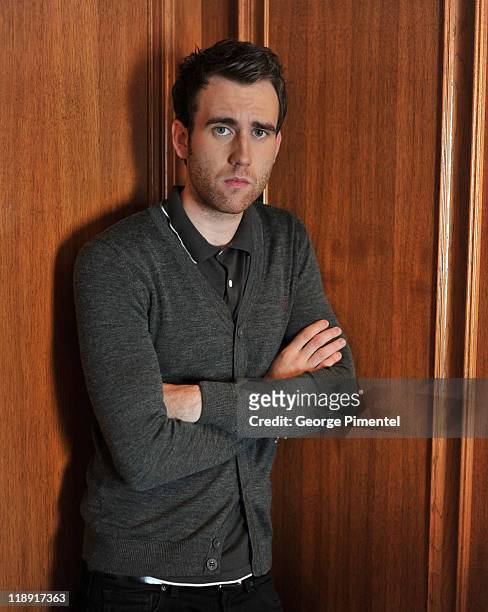 Actor Matthew Lewis poses for a portrait session at The Fairmont Royal York Hotel on July 12, 2011 in Toronto, Canada.