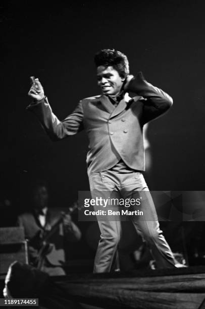 James Brown and The Flames at the Apollo, New York, 1959.