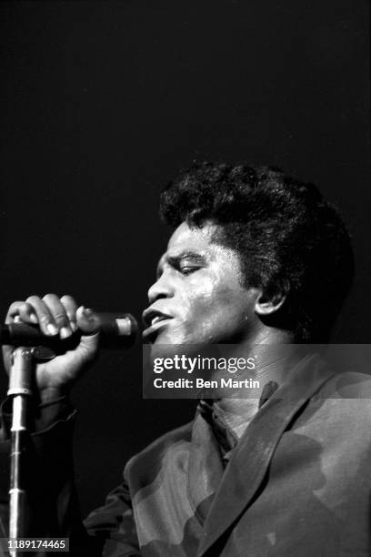 James Brown and The Flames at the Apollo, New York, 1959.