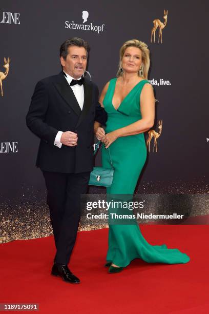 Thomas Anders and his wife Claudia Hess attend the 71st Bambi Awards at Festspielhaus Baden-Baden on November 21, 2019 in Baden-Baden, Germany.