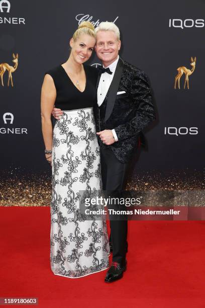 Guido Cantz and wife Kerstin Ricker attends the 71st Bambi Awards at Festspielhaus Baden-Baden on November 21, 2019 in Baden-Baden, Germany.