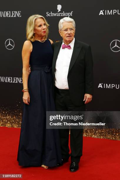 Frank Elstner and Britta Gessler attend the 71tst Bambi Awards at Festspielhaus Baden-Baden on November 21, 2019 in Baden-Baden, Germany.