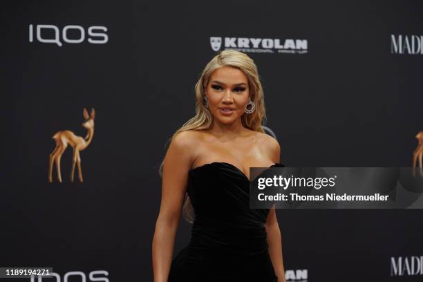 Shirin David attends the 71st Bambi Awards at Festspielhaus Baden-Baden on November 21, 2019 in Baden-Baden, Germany.