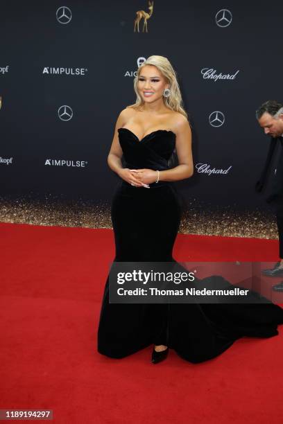 Shirin David attends the 71st Bambi Awards at Festspielhaus Baden-Baden on November 21, 2019 in Baden-Baden, Germany.