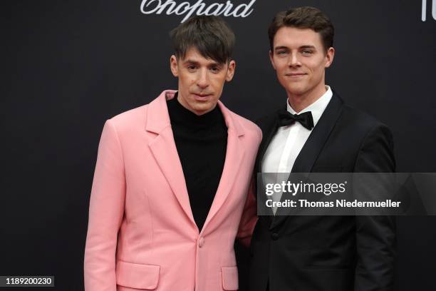 Kilian Kerner and guest attend the 71st Bambi Awards at Festspielhaus Baden-Baden on November 21, 2019 in Baden-Baden, Germany.