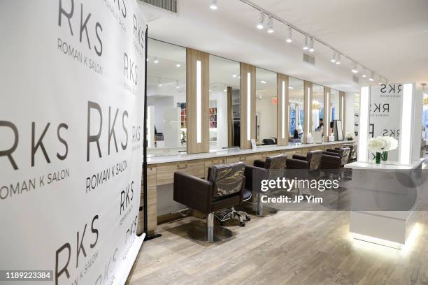 View of the atmosphere at the Roman K Salon Madison Avenue Opening on November 21, 2019 in New York City.