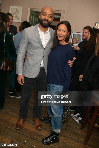 Chiwetel Ejiofor and Thandie Newton attend a special screening hosted by Thandie Newton of Netflix's "The Boy Who Harnessed The Wind" directed by...