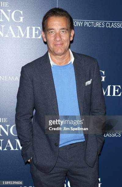 Actor Clive Owen attends the special screening of "The Song of Names�” hosted by Sony Pictures Classics and The Cinema Society at Regal Essex Crossing...