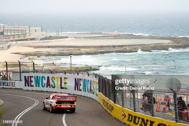 Scott McLaughlin drives the Shell V-Power Racing Team Ford Mustang during practice for the Newcastle 500 as part of the 2019 Supercars Championship...