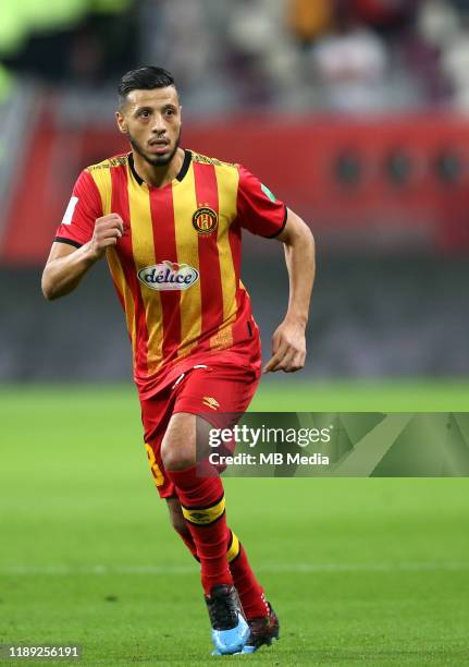 Anice Badri of Esperande de Tunis in action during the fifth place match Al Sadd SC and Esperance de Tunis at Khalifa International Stadium on...