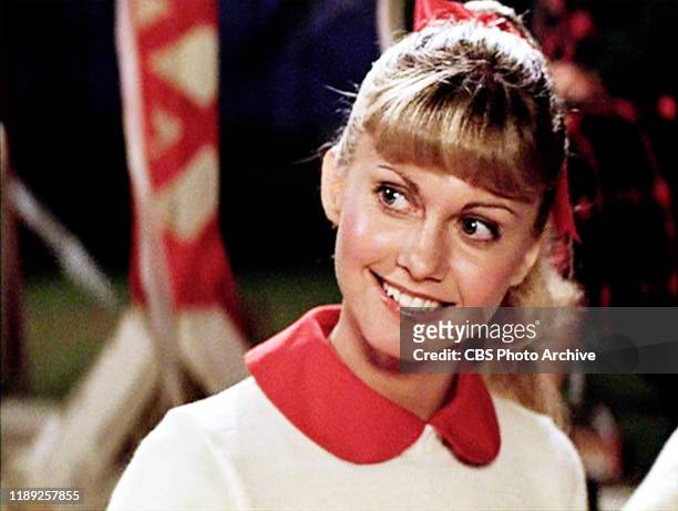 The movie "Grease", directed by Randal Kleiser. Seen here from left, Olivia Newton-John as Sandy Olsen . Initial theatrical release of the film, June...