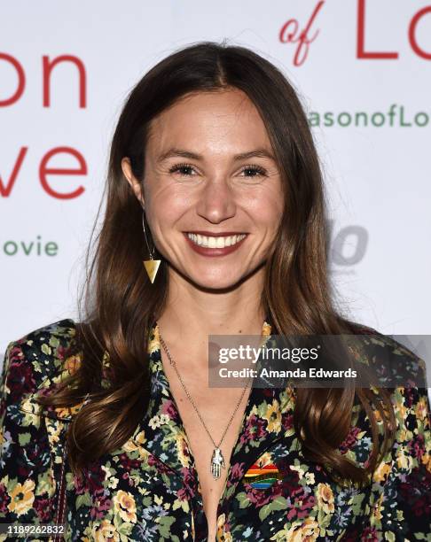 Actress Dominique Provost-Chalkley arrives at the premiere of "Season Of Love" at the Landmark Theater on November 21, 2019 in Los Angeles,...