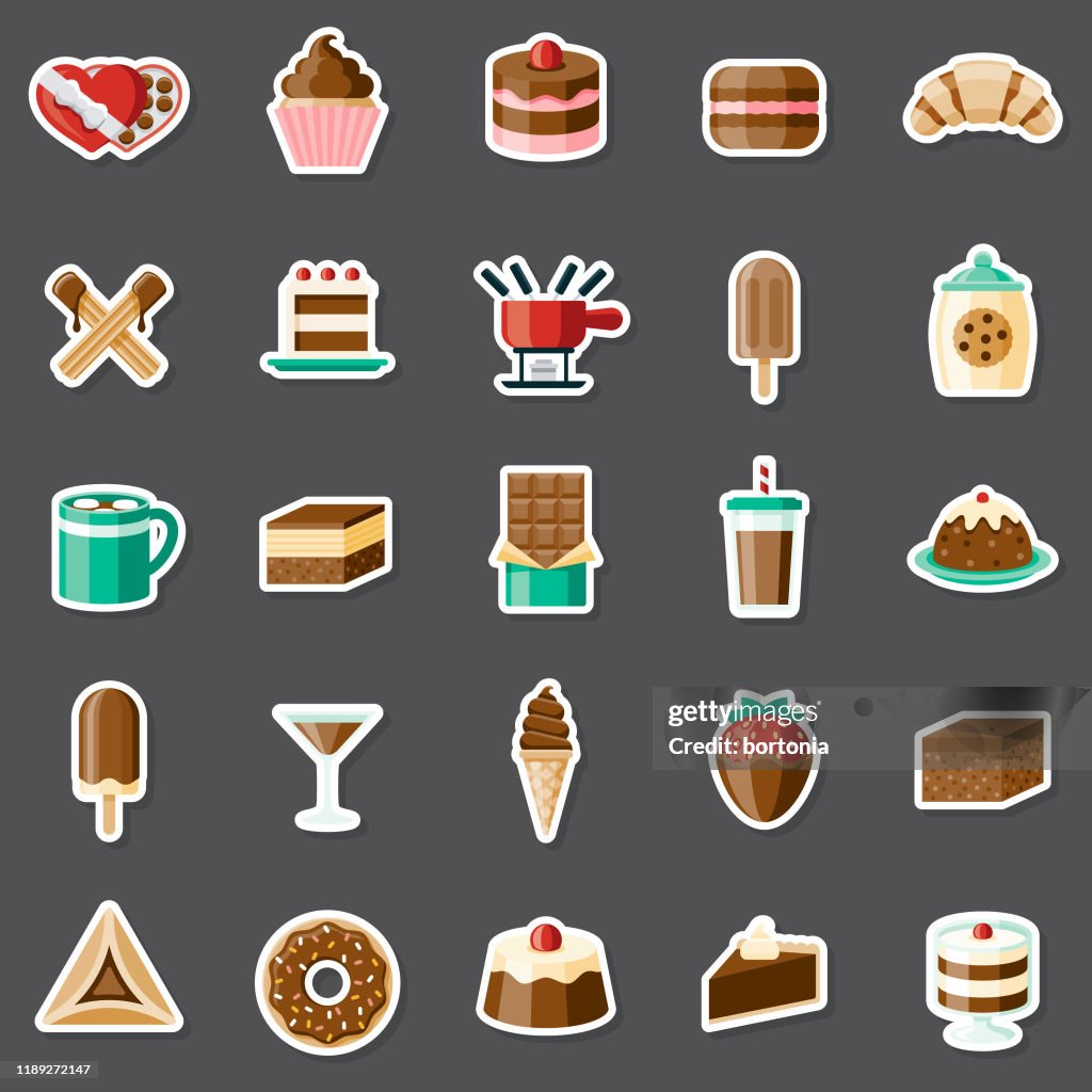 Chocolate Sticker Set