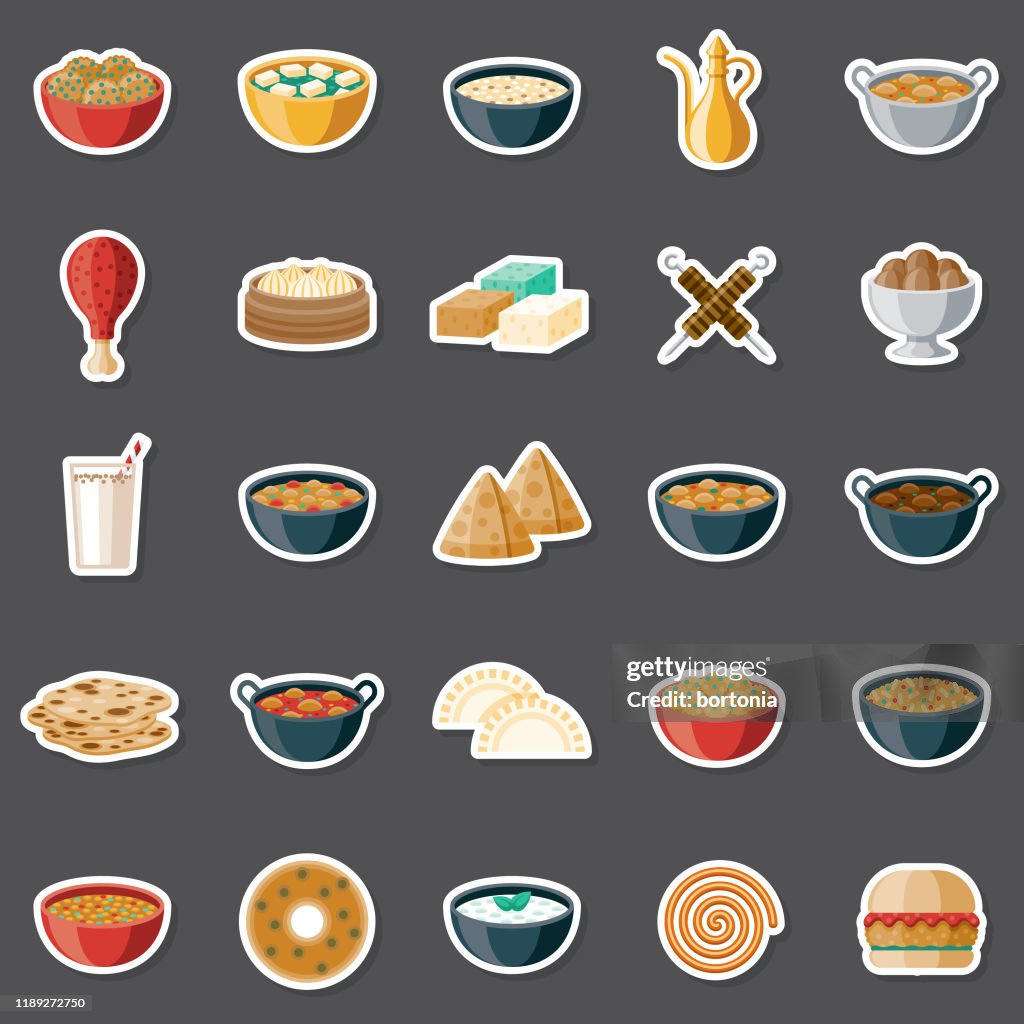 Indian Food Sticker Set