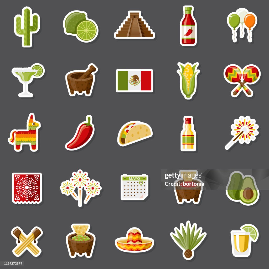 Cinco de Mayo Sticker Set