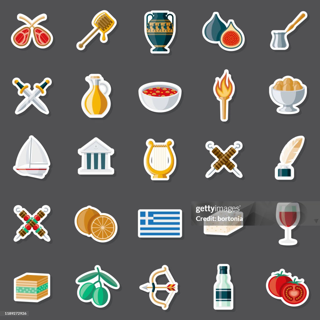 Greece Sticker Set
