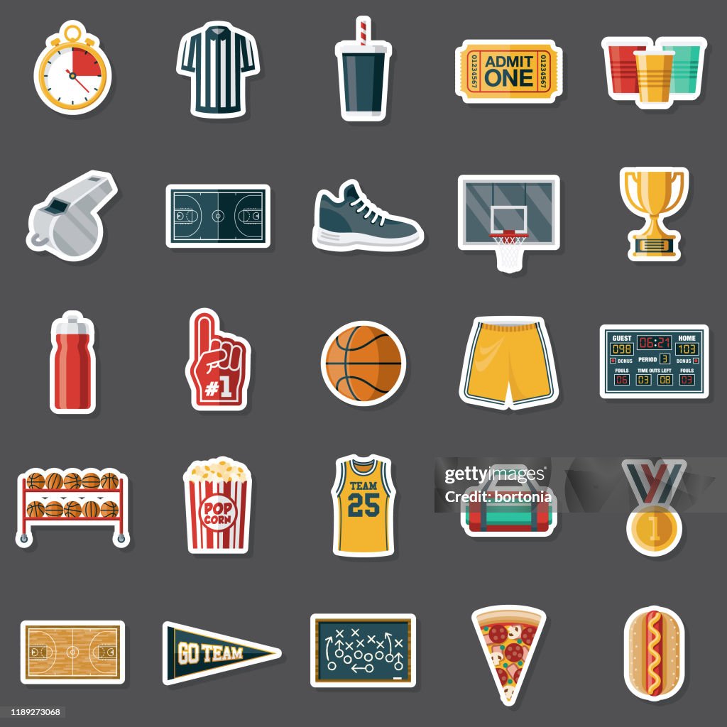 Basketball Sticker Set