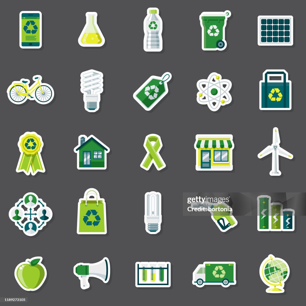 Ambient Sticker Environment Sticker Set High-Res Vector Graphic - Getty Images