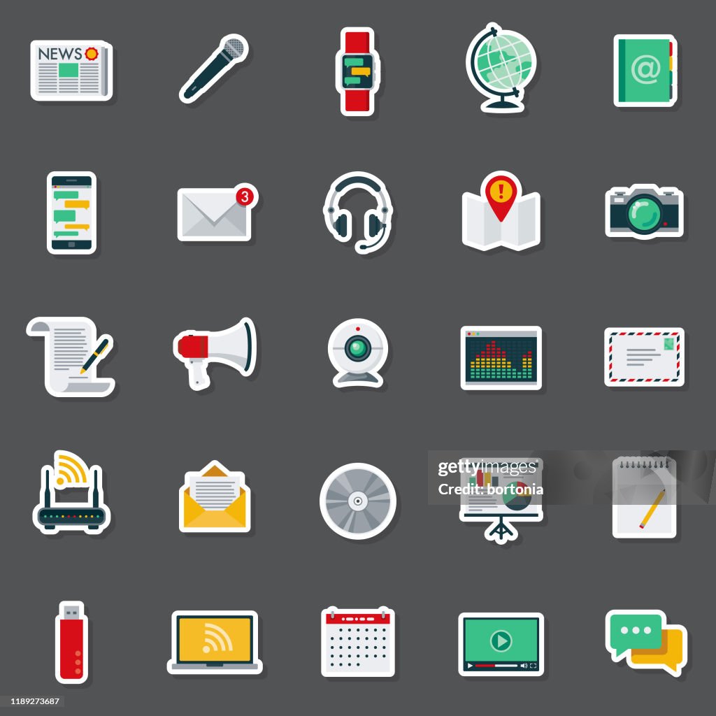 Communacation Sticker Communication Sticker Set High-Res Vector Graphic - Getty Images