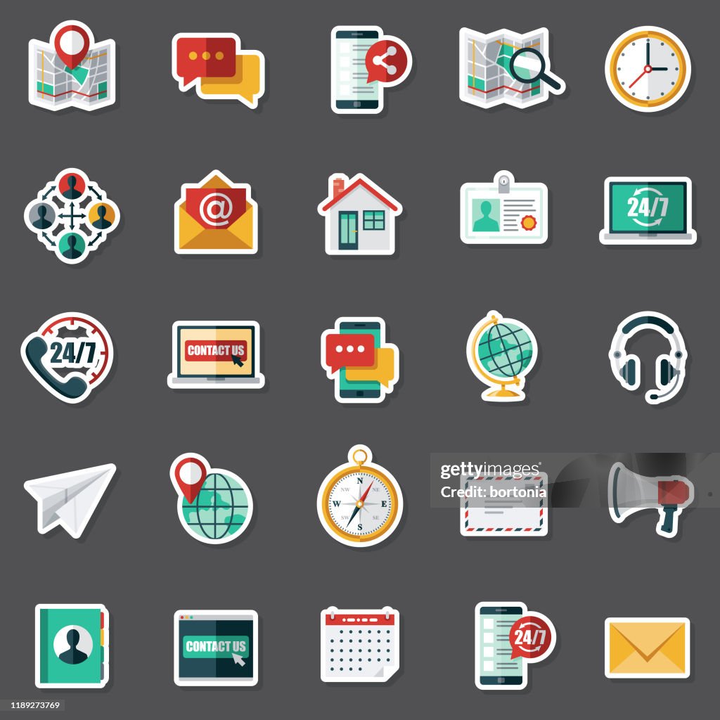 Customer Calling Sticker Customer Service Sticker Set High-Res Vector Graphic - Getty Images