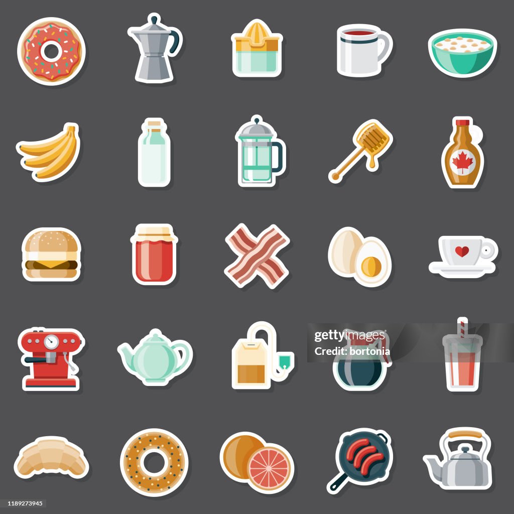 Breakfast Sticker Set