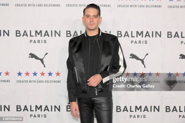 Eazy attends PUMA x Balmain created with Cara Delevingne LA Launch Event at Milk Studios on November 21, 2019 in Los Angeles, California.