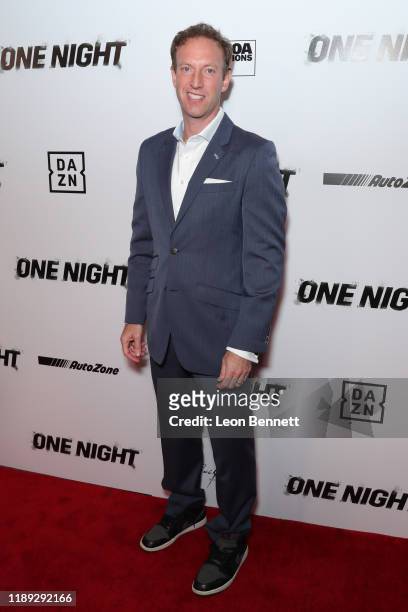 Jamie Horowitz attends Premiere Of "One Night: Joshua Vs. Ruiz" at Writers Guild Theater on November 21, 2019 in Beverly Hills, California.