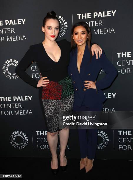 Kat Dennings and Brenda Song attend The Paley Honors: A Special Tribute To Television's Comedy Legends at the Beverly Wilshire Four Seasons Hotel on...