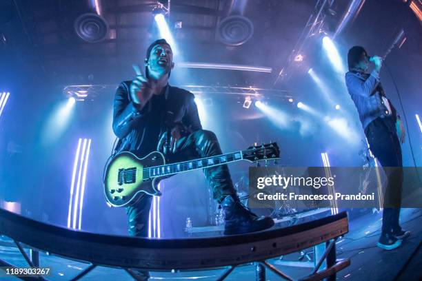 Jack Fowler and Kellin Quinn of Sleeping With Sirens Perform at Alcatraz on November 21, 2019 in Milan, Italy.