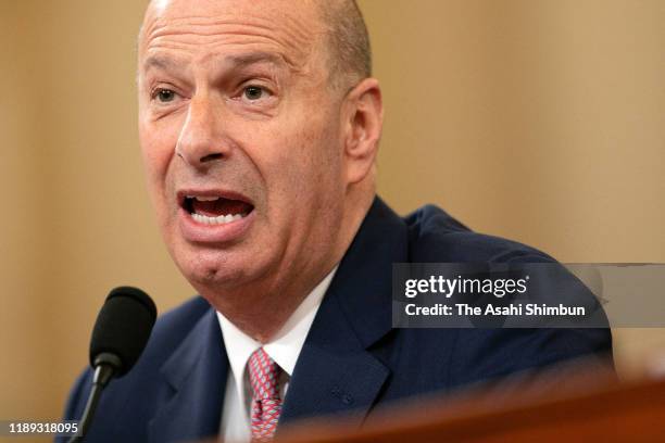 Gordon Sondland, the U.S ambassador to the European Union, testifies before the House Intelligence Committee in the Longworth House Office Building...