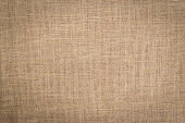 Linen background. Natural organic beige canvas. brown woven Backdrop. Linen weave Material cotton background