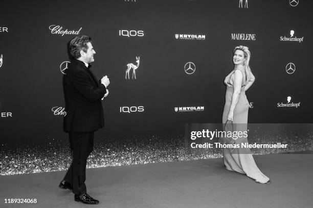 Thomas Anders and his wife Claudia Hess attends the 71tst Bambi Awards at Festspielhaus Baden-Baden on November 21, 2019 in Baden-Baden, Germany.