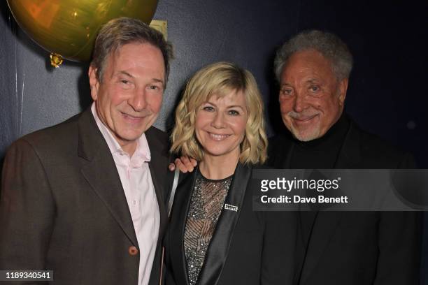 Michael Brandon, Glynis Barber and Sir Tom Jones attend Tramp's Christmas Party in celebration of their 50th Anniversary on December 17, 2019 in...