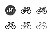 Racing Bicycle Icons - Multi Series
